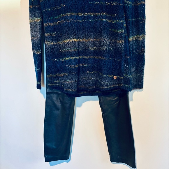 Halogen 100% Leather Navy Pants - Picture 10 of 10